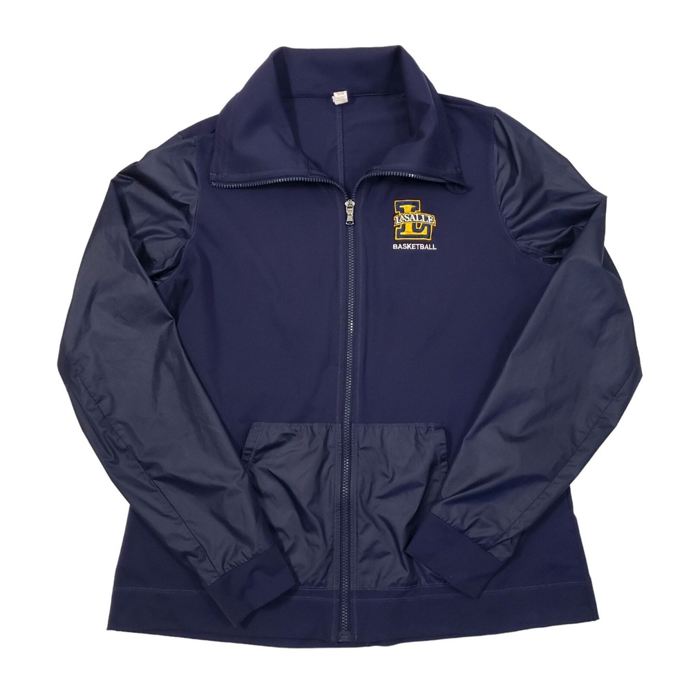 LaSalle Explorers Basketball Warmup Jacket Full Zip Womens XL Navy